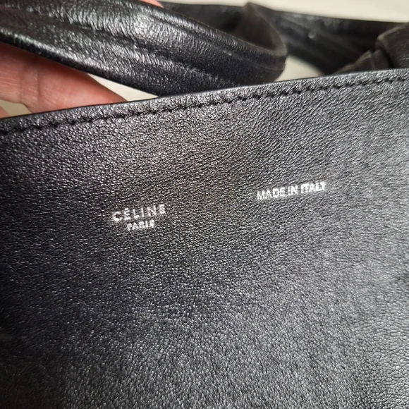 ✨Celine Gusset Cabas Tote Black Leather - Picture 2 of 13